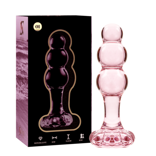 NEBULA SERIES BY IBIZA - MODELO 1 PLUG CRISTAL TRANSPARENTE 10.5 CM -O- 3 CM