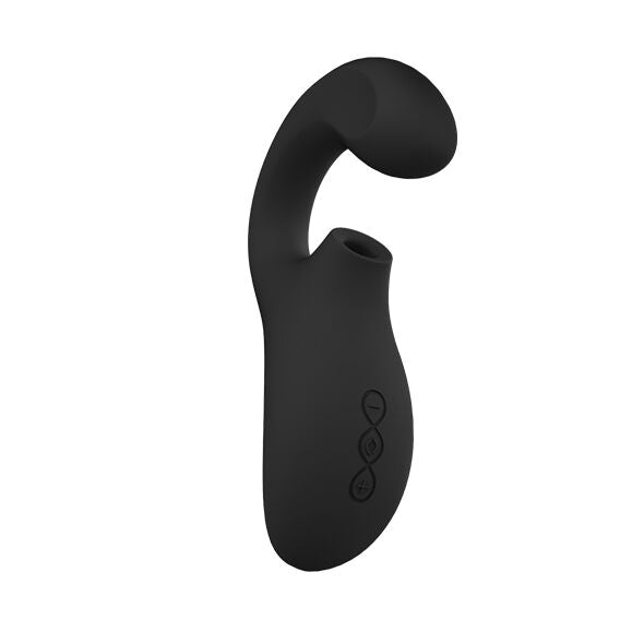 LELO - ENIGMA DOBLE ESTIMULACIÓN SUCCION MASAJEADOR NEGRO
