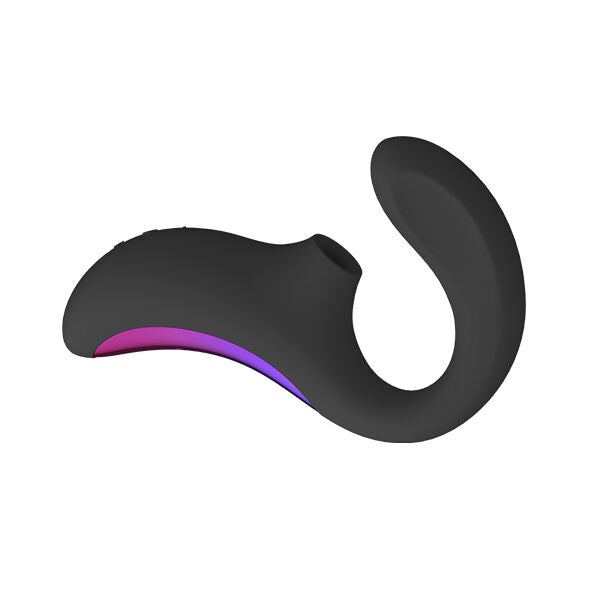 LELO - ENIGMA DOBLE ESTIMULACIÓN SUCCION MASAJEADOR NEGRO