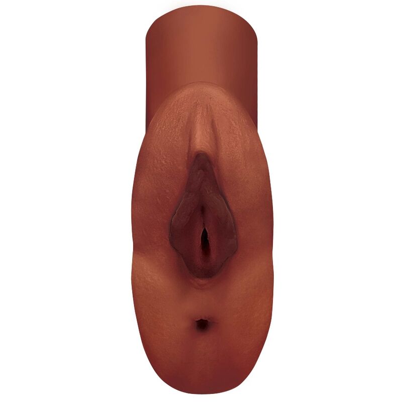 PDX PLUS - PERFECT PUSSY DOUBLE STROKER MASTURBADOR VAGINA Y ANO MARRÓN