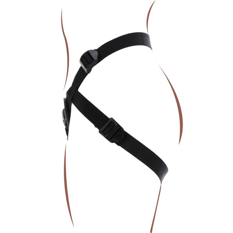 GET REAL - STRAP-ON PLEASURE HARNÉS NEGRO
