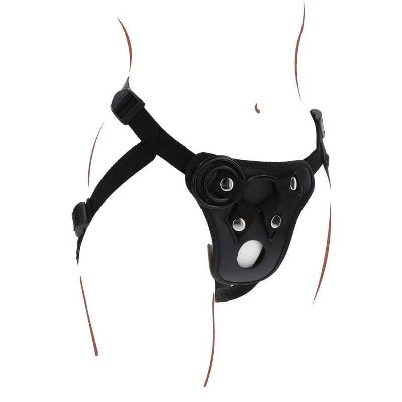 GET REAL - STRAP-ON PLEASURE HARNÉS NEGRO