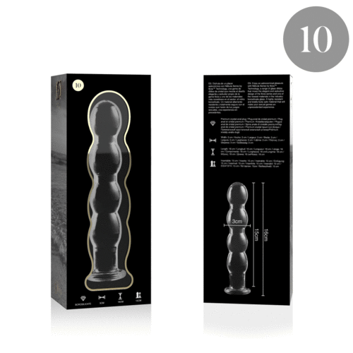 NEBULA SERIES BY IBIZA - MODELO 10 DILDO CRISTAL TRANSPARENTE 16.5 CM -O- 3.5 CM