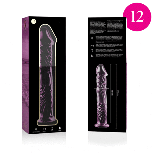 NEBULA SERIES BY IBIZA - MODELO 12 DILDO CRISTAL TRANSPARENTE 17 CM -O- 3.5 CM