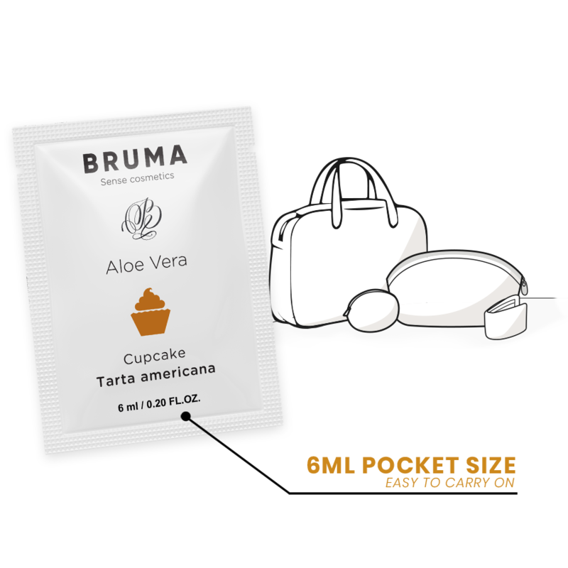 BRUMA - 6 ML GEL DESLIZANTE CON ALOE VERA SABOR A TARTA AMERICANA