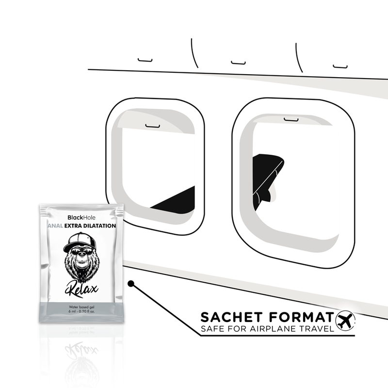 BLACK HOLE - GEL BASE AGUA DILATACIÓN ANAL 6 ML MONODOSIS