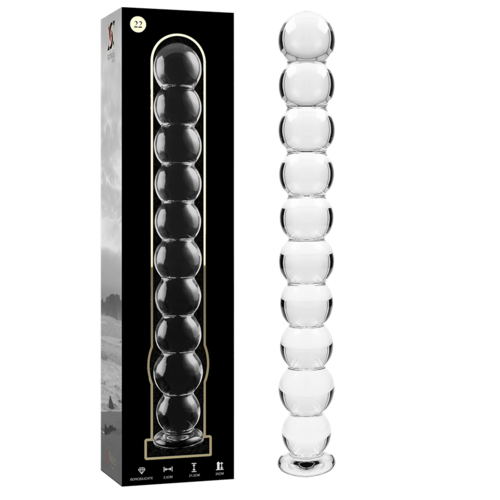 NEBULA SERIES BY IBIZA - MODELO 22 DILDO CRISTAL TRANSPARENTE 21.5 CM -O- 2.5 CM