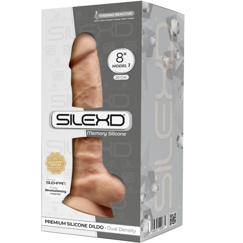 SILEXD - MODELO 1 PENE REALÍSTICO SILICONA PREMIUM SILEXPAN 20 CM