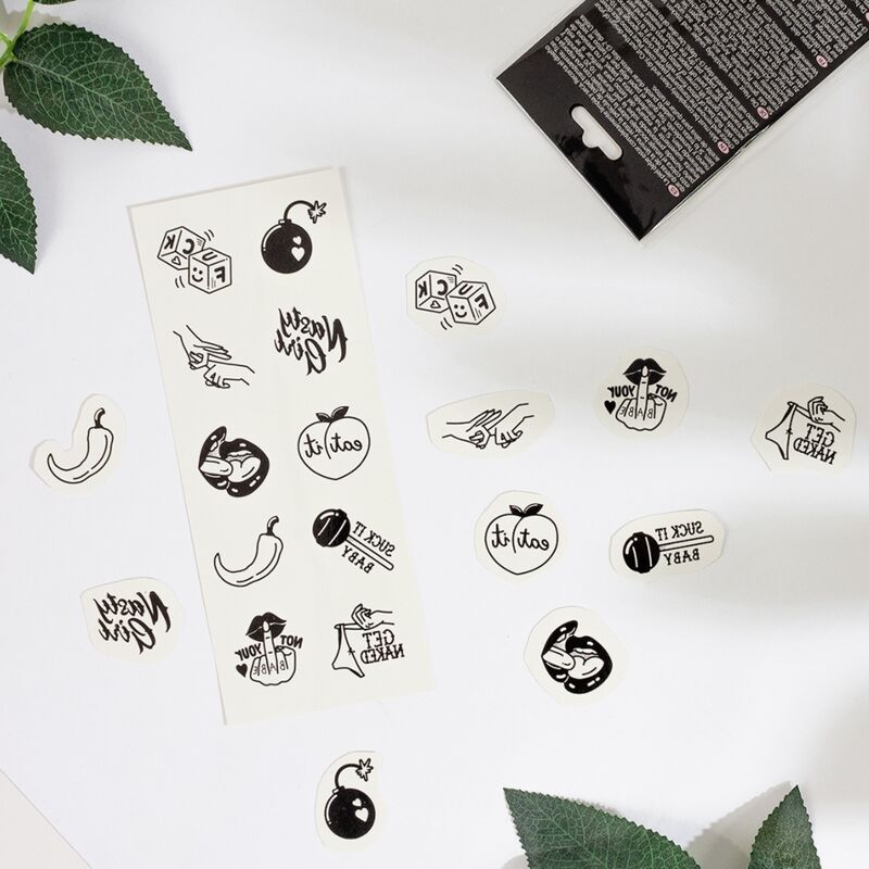 SECRETPLAY - SET DE 10 TATTOOS TEMPORALES SPICY COLLECTION