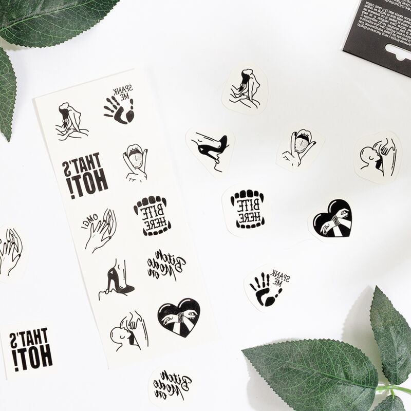 SECRETPLAY - SET DE 10 TATTOOS TEMPORALES KINKY COLLECTION