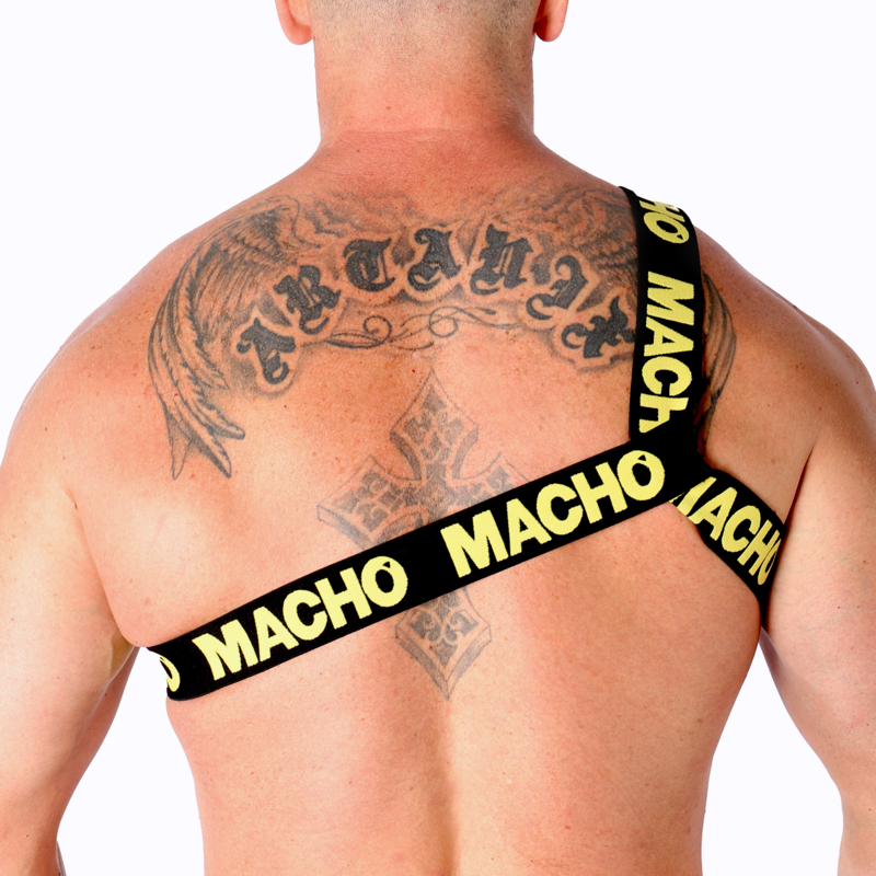 MACHO - ARNÉS ROMANO BLANCO S/M