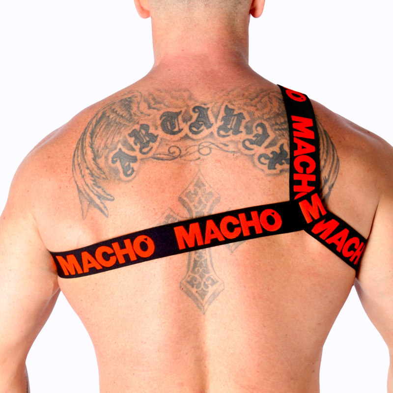 MACHO - ARNÉS ROMANO BLANCO S/M