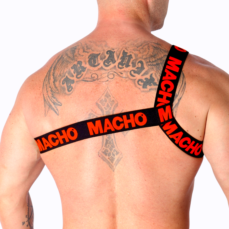 MACHO - ARNÉS ROMANO BLANCO S/M