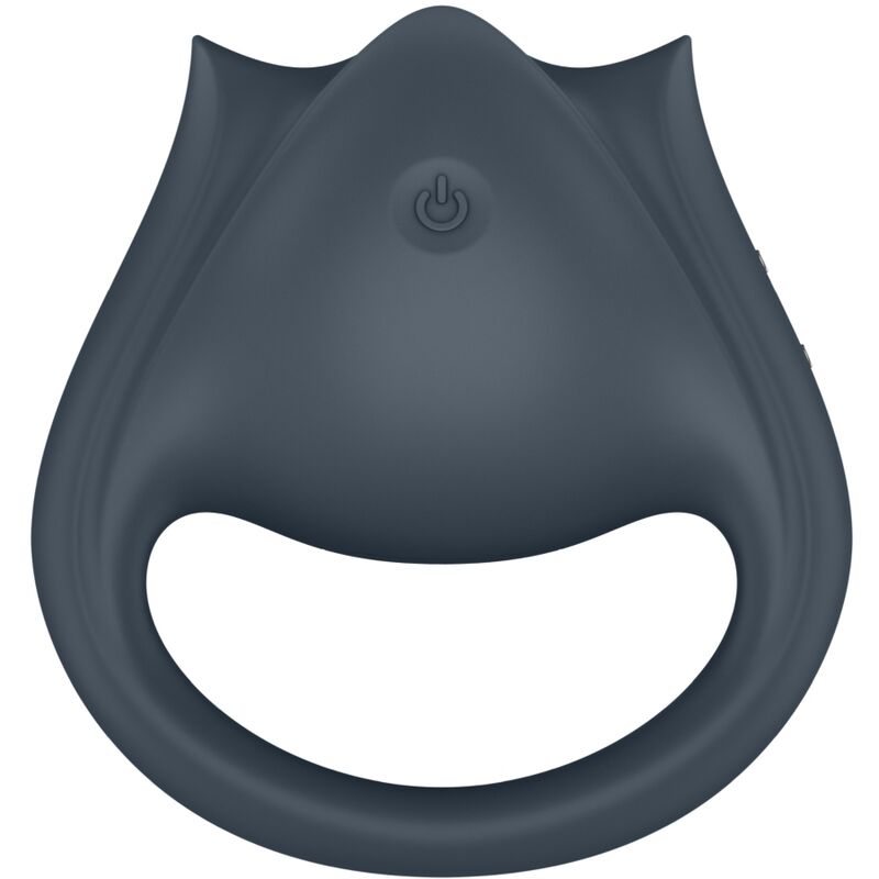 SATISFYER - PERFECT PAIR 2 MULTIVIBRADOR 2 EN 1 ANILLO PARA PENE & ESTIMULADOR DE DEDO GRIS