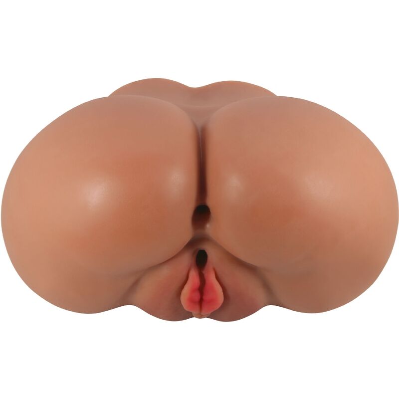 CRAZY BULL - LUNA TRASERO VIBRADOR CON VAGINA Y ANO REALÍSTICO CONTROL REMOTO