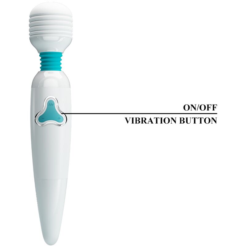 PRETTY LOVE - CLOUD VIBRADOR WAND 7 VIBRACIONES BLANCO
