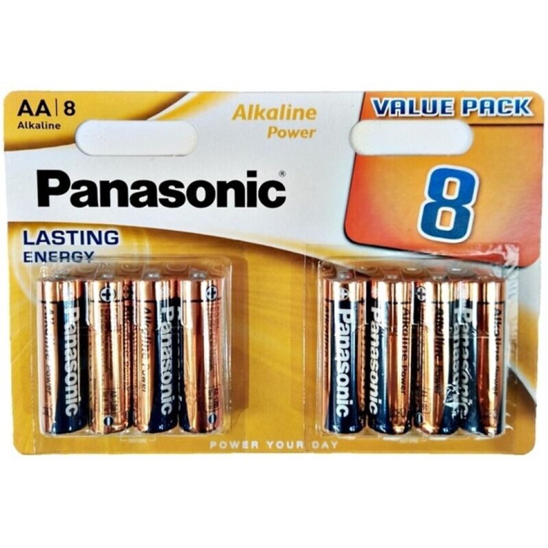 PANASONIC - BRONZE PILA ALCALINA AA LR6 BLISTER*8