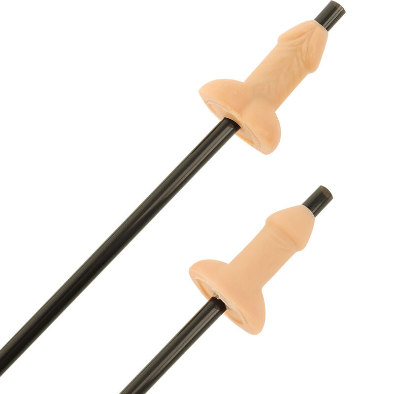 DIABLO PICANTE - BOLSA 10 PAJITAS PENE NATURAL