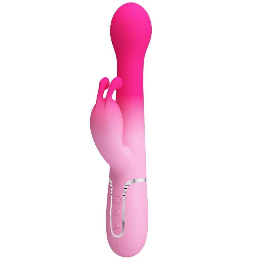 PRETTY LOVE - DEJON VIBRADOR RABBIT 3 EN 1 MULTIFUNCIÓN ROSA