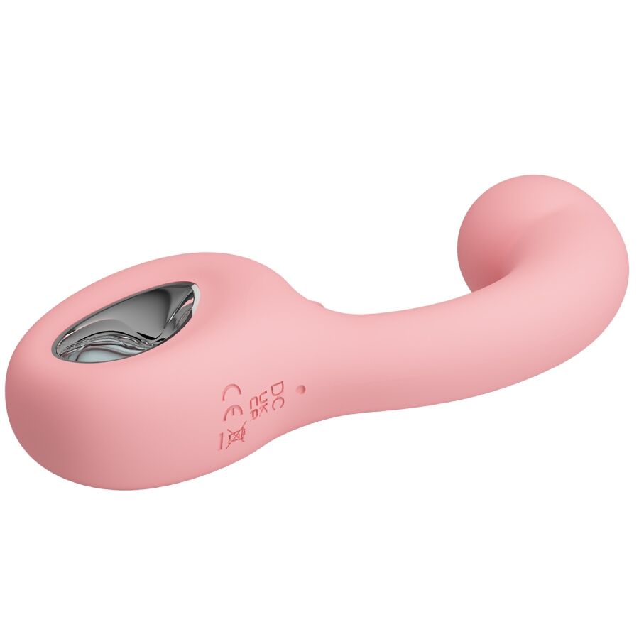 PRETTY LOVE - ERYNNYES VIBRADOR PUNTO G + ESTIMULADOR CLÍTORIS 10 VIBRACIONES ROSA