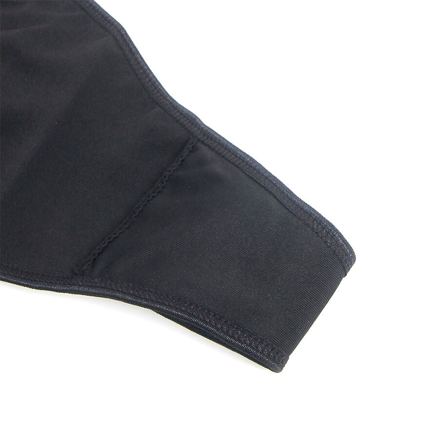 SUBBLIME - 957520 VESTIDO DE CUERO CON ENCAJE FLORAL NEGRO S/M