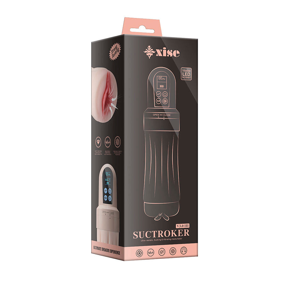 XISE - SUCTROKER V3.0 III MASTURBADOR VAGINA CON VIBRACIÓN