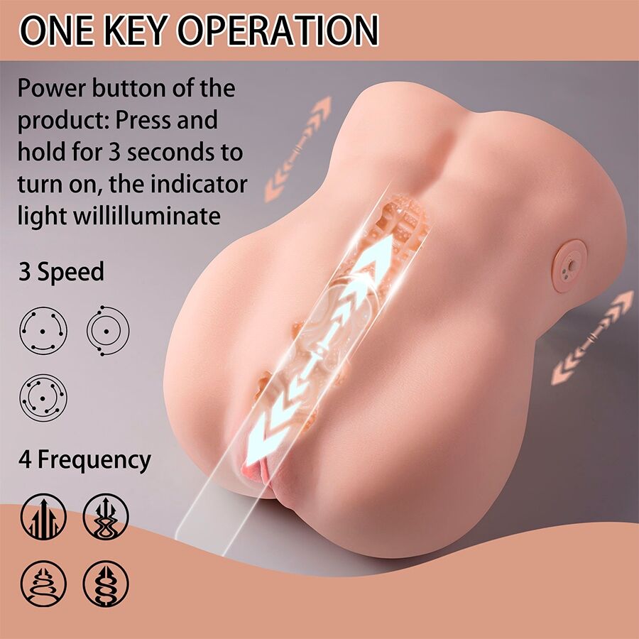 XISE - LYDIA MASTURBADOR VAGINA FEMENINO CON THRUSTING 25 CM