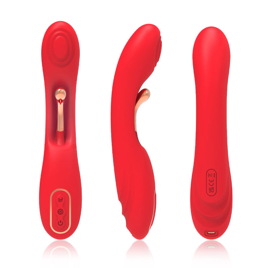 ARMONY - VIBRADOR CON LENGUA OSCILANTE ROJO