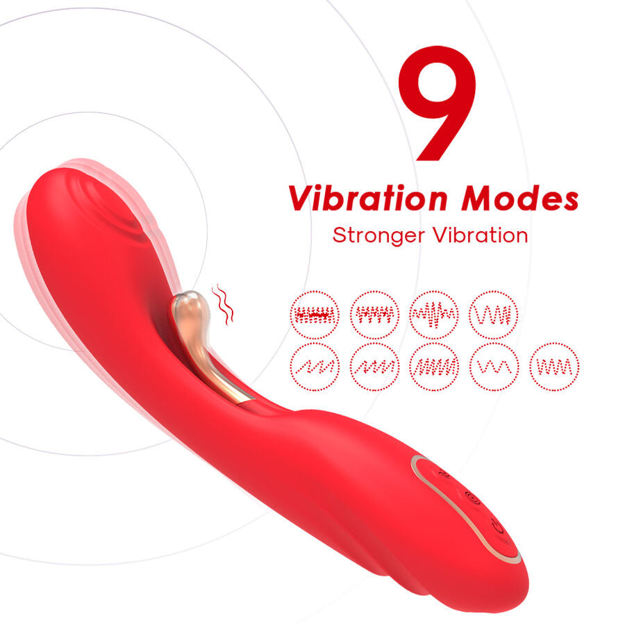 ARMONY - VIBRADOR CON LENGUA OSCILANTE ROJO