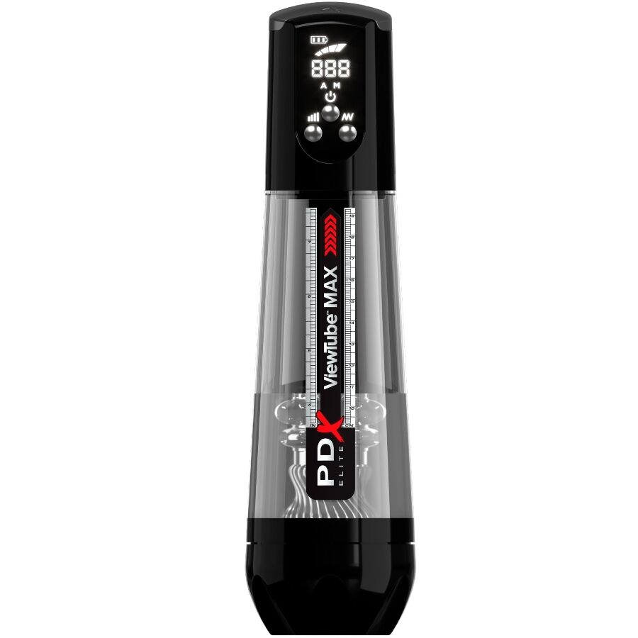 PDX ELITE - VIEWTUBE MAX VIEW MASTURNADOR AUTOMÁTICO CON SUCCIÓN TRANSPARENTE