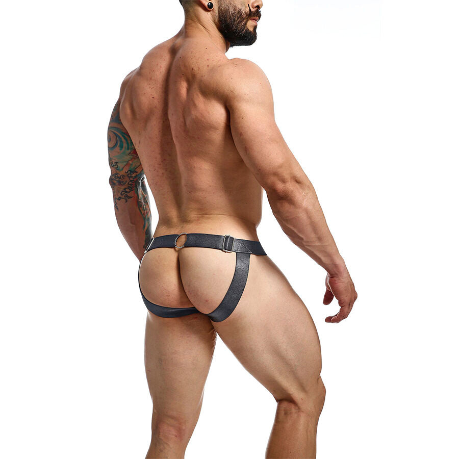 MOB - DNGEON JOCKSTRAP A PRESIÓN GRIS TALLA ÚNICA