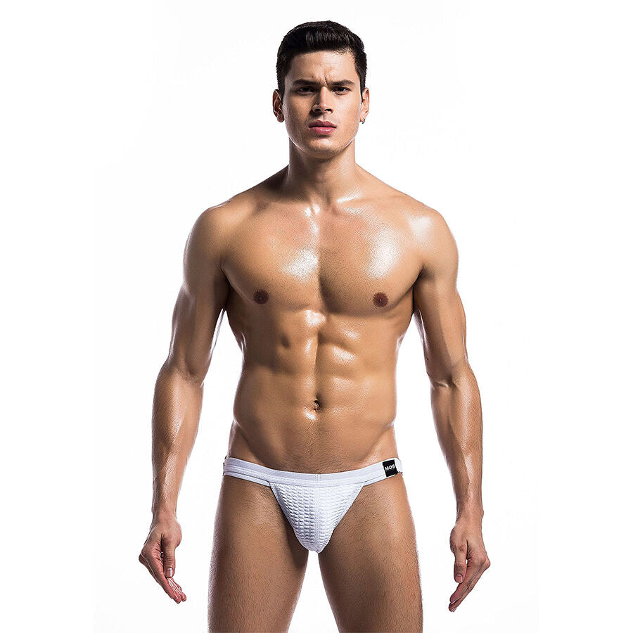 MOB - BAÑADOR FETISH JOCKSTRAP BLANCO TALLA L