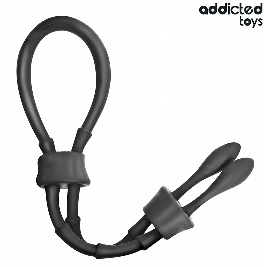 ADDICTED TOYS - CUERDA SILICONA AJUSTABLE PARA EL PENE