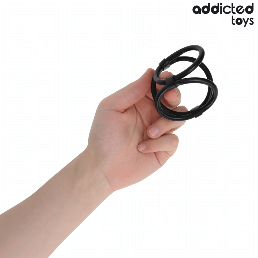 ADDICTED TOYS - ANILLO TRIPLE PARA EL PENE