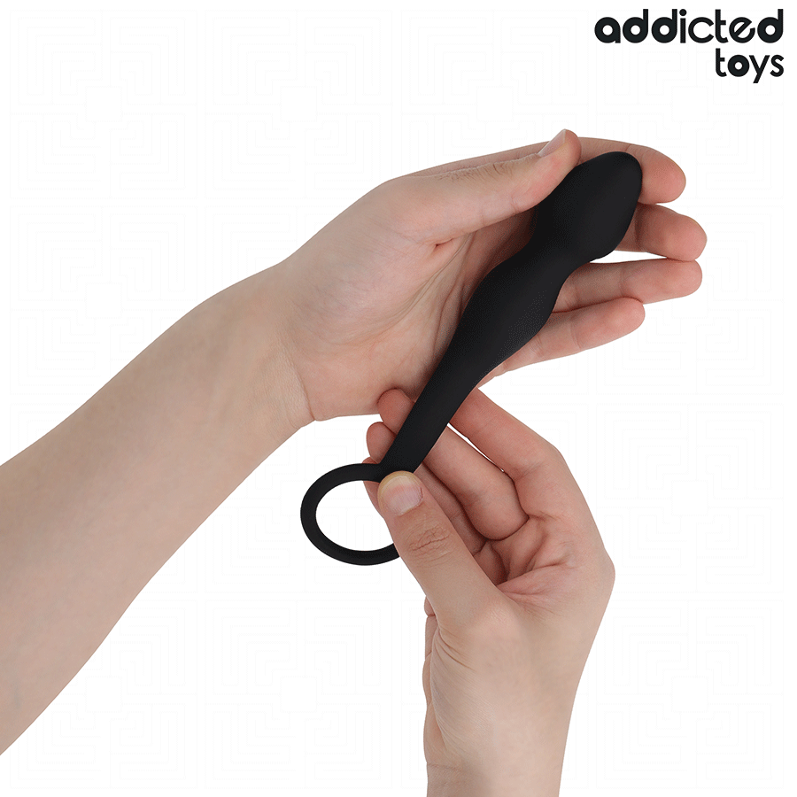 ADDICTED TOYS - PLUG ANAL CON ANILLO SILICONA MODELO 3