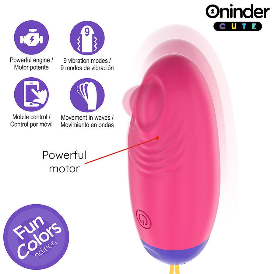 ONINDER CUTE - LOVE PLEASURE HUEVO VIBRO-WAVE TAPPING SILICONA - APP MUNDIAL GRATUITA