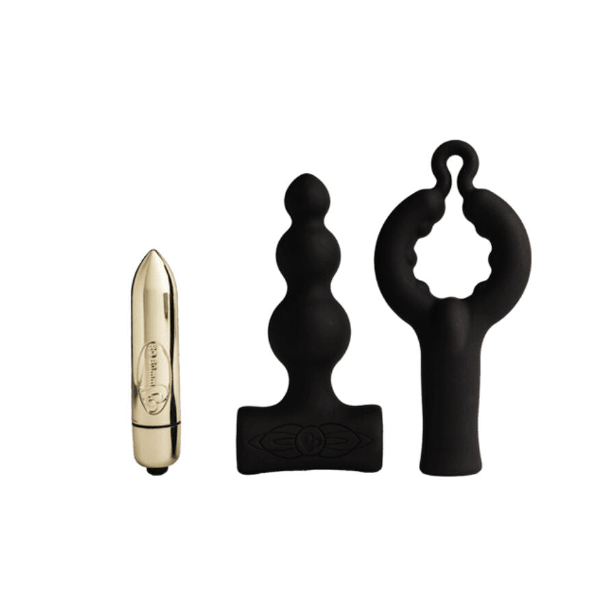 ROCKS- OFF - PETITE SENSATIONS BUBBLES PLUG ANAL VIBRADOR NEGRO