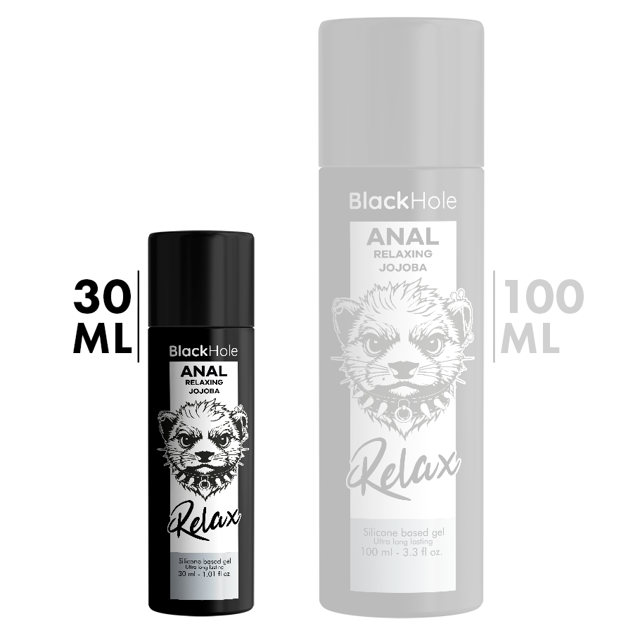BLACK HOLE -  ANAL RELAXING CON JOJOBA BASE SILICONA 30 ML