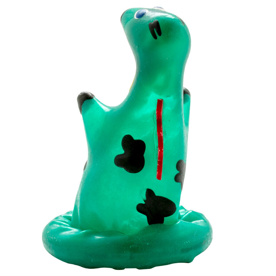 CONDOMERIE - PRESERVATIVO DECORATIVO PINTADO A MANO MONSTRUO LAGO NESS