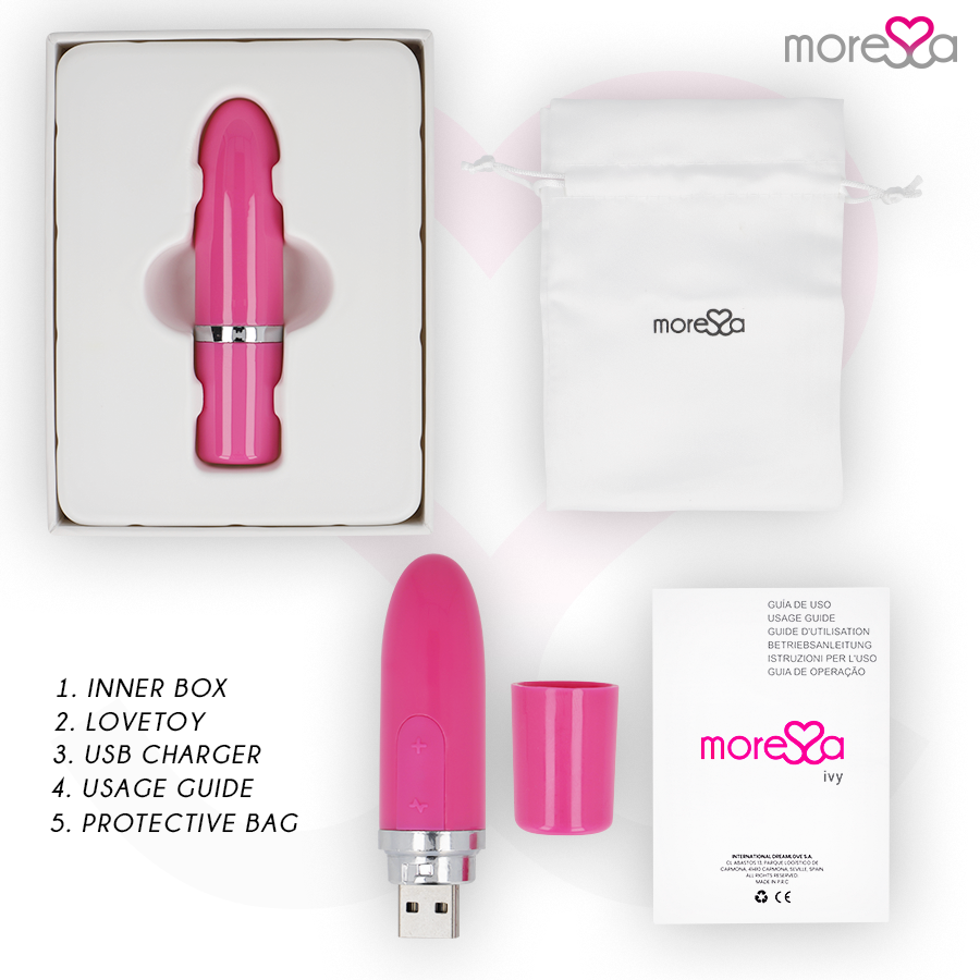 MORESSA - IVY  MASAJEADOR SIMULADOR LABIAL DE VIAJE ROSA