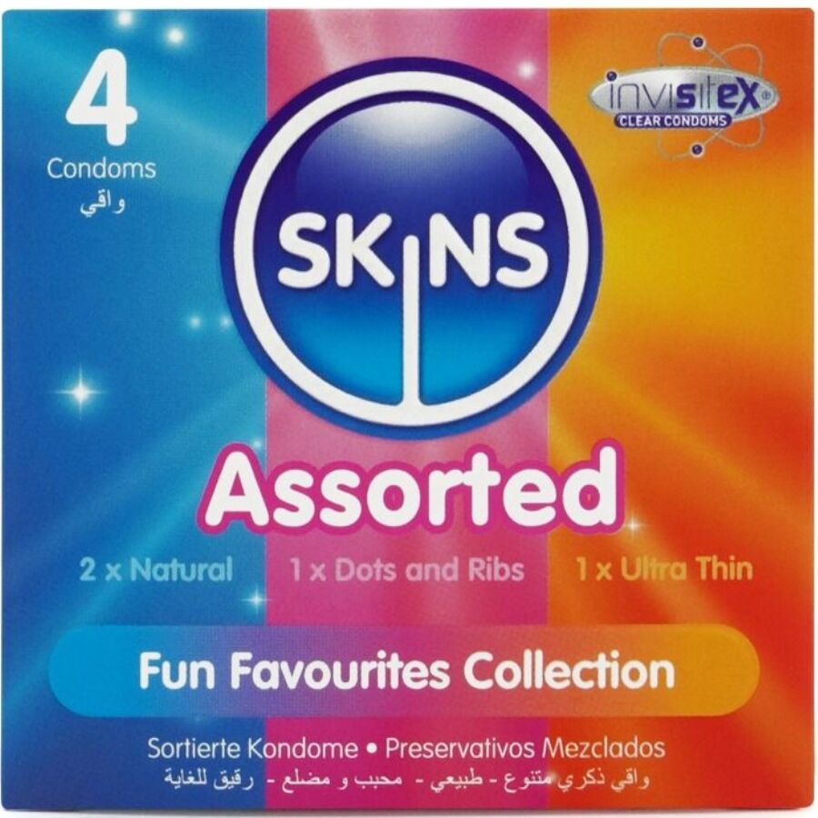 SKINS - SURTIDO PRESERVATIVOS PREMIUM PACK 4