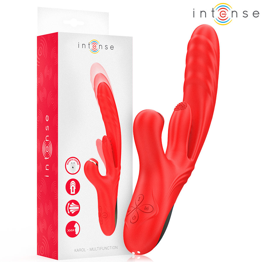 INTENSE - KAROL VIBRADOR MULTIFUNCIÓN EMPUJE &  SUCCION & ESTIMULACIÓN