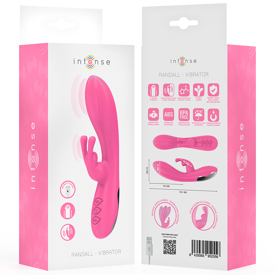 INTENSE - RANDALL VIBRADOR RABBIT 10 VIBRACIONES ROSA