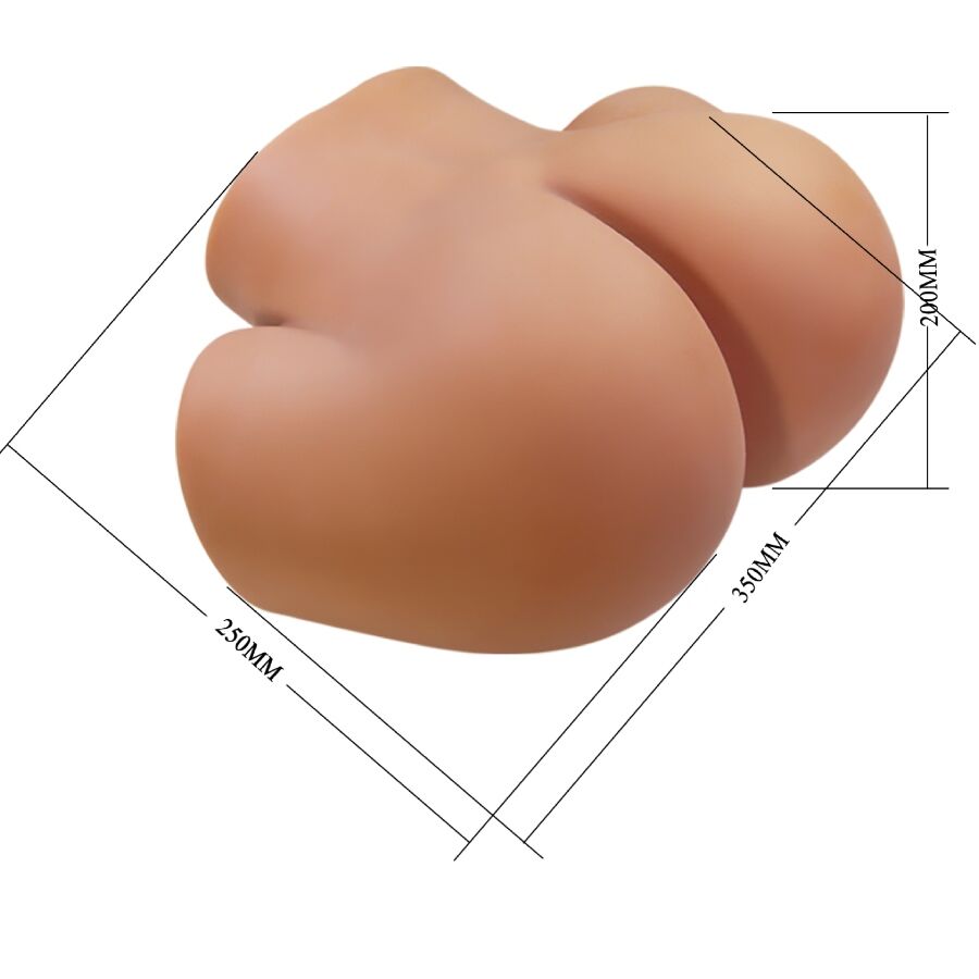 CRAZY BULL - ILANA TRASERO FEMENINO REALISTA VIBRADOR & SUCCIONADOR CON SONIDO 6.8 KG