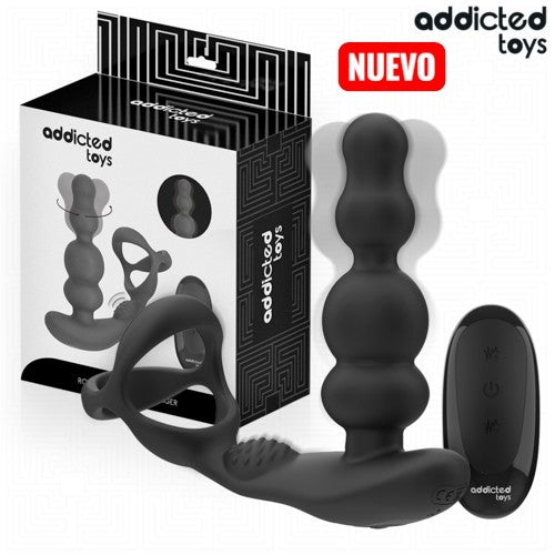 ADDICTED TOYS - MASAJEADOR PROSTÁTICO ROTATORIO CONTROL REMOTO