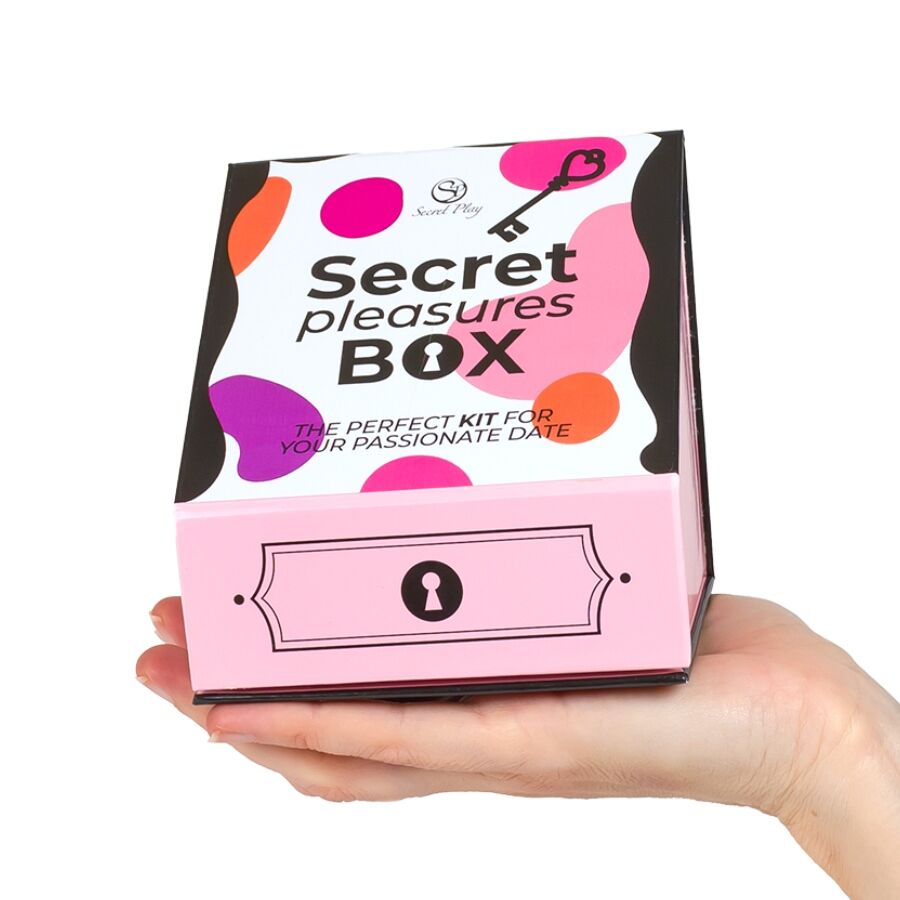 SECRETPLAY - CAJA DE PLACERES PARA PAREJAS DADOS + BALA VIBRADORA + PLUMERO