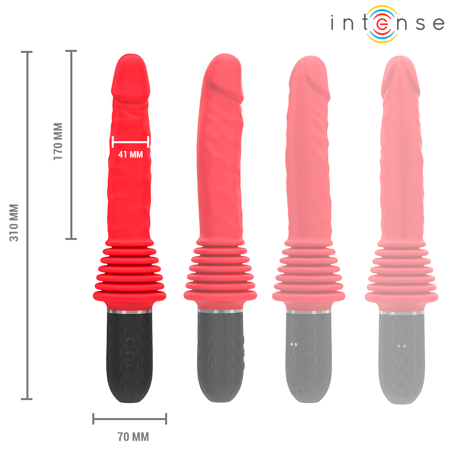 INTENSE - CYNTHIA VIBRADOR THRUSTING CONTROL REMOTO CON CALOR