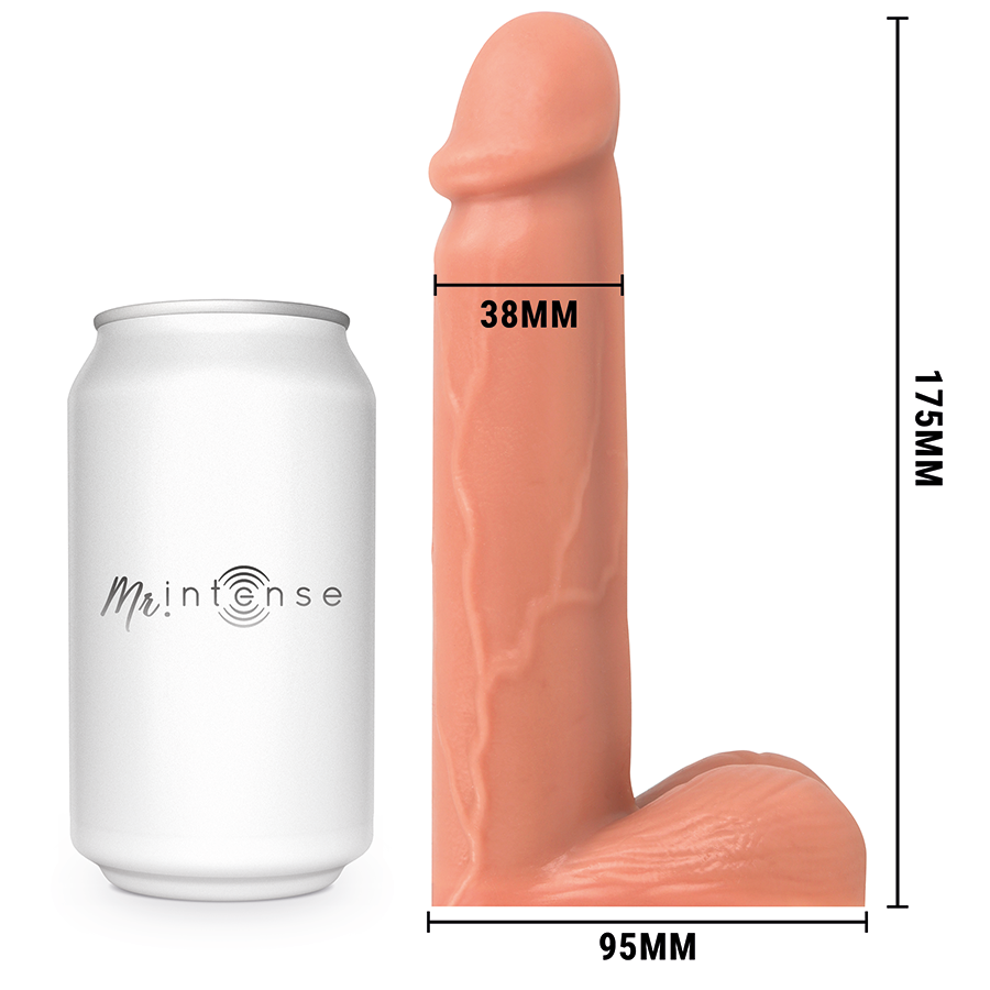 MR INTENSE - FLOPPY PACKER PENE REALÍSTICO CON TESTÍCULOS FLÁCIDO TALLA L