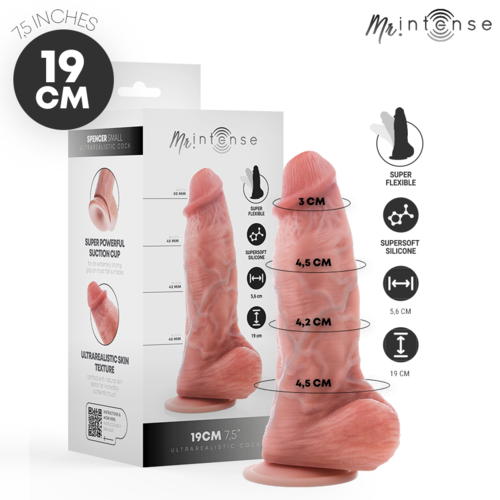MR INTENSE - SPENCER SMALL PENE ULTRARREALÍSTICO CON TESTÍCULOS 19 CM