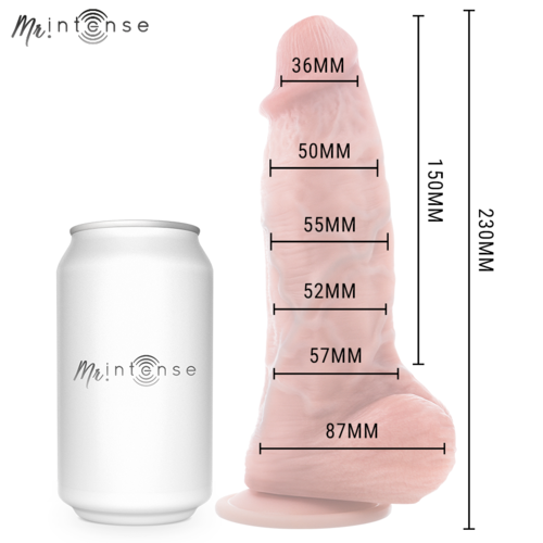 MR INTENSE - SPENCER MEDIUM PENE ULTRARREALÍSTICO CON TESTÍCULOS 23 CM